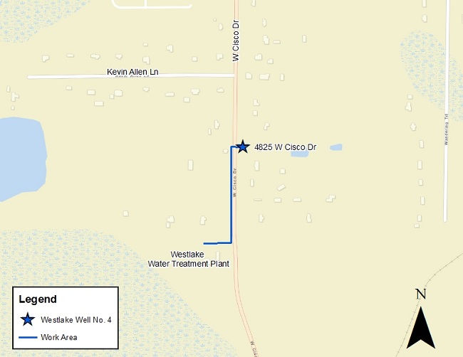 Westlake Well Project Area Map